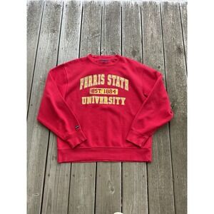 Vintage Jansport‎ Ferris State University Sweatshirt Mens Size Large Red